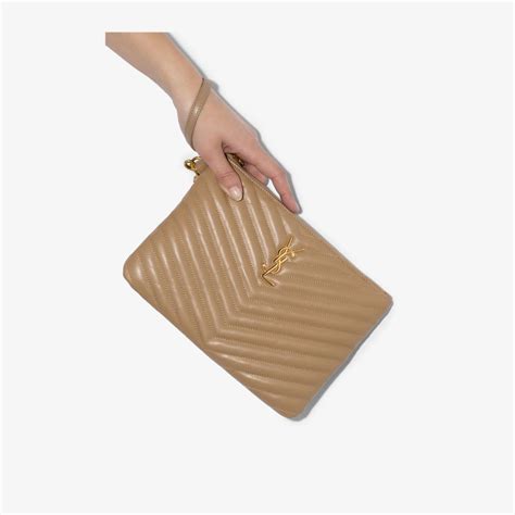 ysl black patent clutch bag|ysl clutch bag beige.